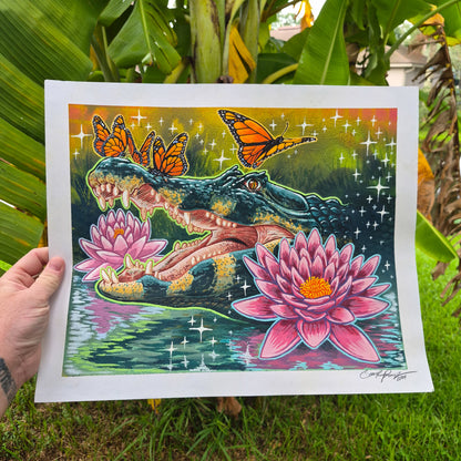 Yacare Caiman Painting